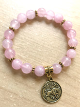 Load image into Gallery viewer, 6.75” Taurus Love Bracelet - rose quartz