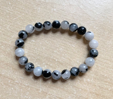 Load image into Gallery viewer, Balance and Peace Bracelet - Black Tourmalinated Quartz