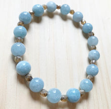 Load image into Gallery viewer, 7.5” Just Dreaming Crystal Bracelet- Aquamarine Pisces crystal Bracelet