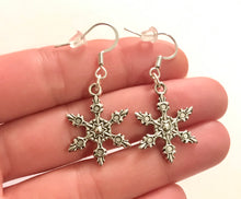 Load image into Gallery viewer, SNOWFLAKE HOLIDAY GIFT SET Sterling Silver Hooks