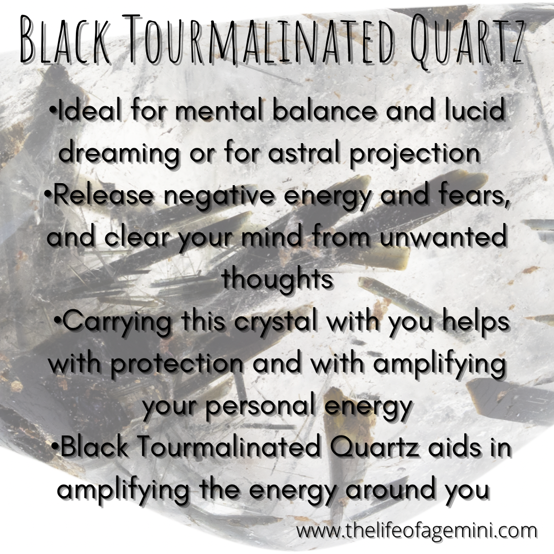 Pure Thoughts Bracelet- black tourmalinated Quartz and black