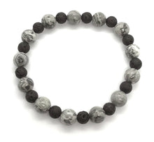 Load image into Gallery viewer, 7.5” Clouds of Thought Bracelet- aromatherapy *only one made * limited*