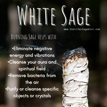 Load image into Gallery viewer, 3 White Sage Smudge Sticks- (1 pack has 3 sage sticks) for burning, ethically sourced from California