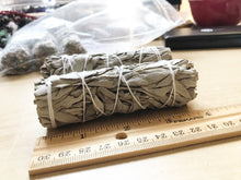 Load image into Gallery viewer, 3 White Sage Smudge Sticks- (1 pack has 3 sage sticks) for burning, ethically sourced from California