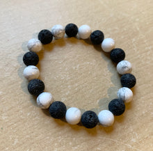 Load image into Gallery viewer, 6.6” Dreamland Bracelet- Aromatherapy and Howlite