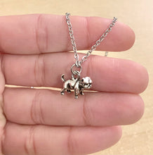 Load image into Gallery viewer, Bulldog Necklace with Stainless Steel chain and 3D bulldog charm