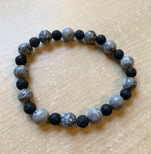 Load image into Gallery viewer, 7.5” Clouds of Thought Bracelet- aromatherapy *only one made * limited*