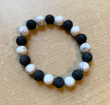 Load image into Gallery viewer, 6.6” Dreamland Bracelet- Aromatherapy and Howlite