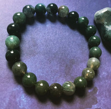 Load image into Gallery viewer, 6.9” Gaia Moss Agate bracelet *Limited* 6.6”