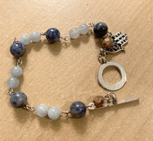 Load image into Gallery viewer, 7.9” Hamsa Hand Bracelet - toggle clasp *only one left**