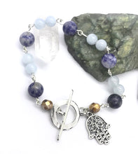 Load image into Gallery viewer, 7.9” Hamsa Hand Bracelet - toggle clasp *only one left**