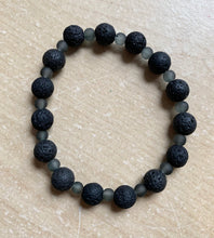Load image into Gallery viewer, 7” Set of 5 Lava Bead Bracelets- Aromatherapy beads 7”