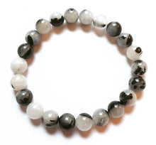 Load image into Gallery viewer, Balance and Peace Bracelet - Black Tourmalinated Quartz