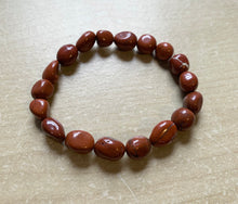 Load image into Gallery viewer, 7.1” Roots of Your Soul Bracelet 7.4” - Red Jasper nugget beads *only ONE left*