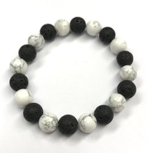 Load image into Gallery viewer, 6.6” Dreamland Bracelet- Aromatherapy and Howlite