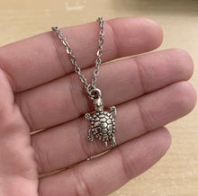 Load image into Gallery viewer, Wisdom Turtle necklace - stainless steel chain and turtle charm