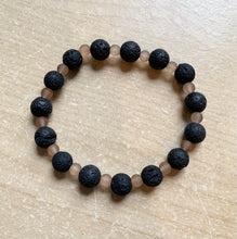 Load image into Gallery viewer, 7” Set of 5 Lava Bead Bracelets- Aromatherapy beads 7”