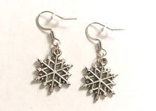 Load image into Gallery viewer, SNOWFLAKE HOLIDAY GIFT SET Sterling Silver Hooks