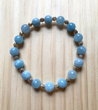 Load image into Gallery viewer, 7.5” Just Dreaming Crystal Bracelet- Aquamarine Pisces crystal Bracelet