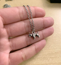 Load image into Gallery viewer, Bulldog Necklace with Stainless Steel chain and 3D bulldog charm