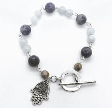 Load image into Gallery viewer, 7.9” Hamsa Hand Bracelet - toggle clasp *only one left**