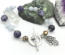 Load image into Gallery viewer, 7.9” Hamsa Hand Bracelet - toggle clasp *only one left**