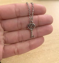 Load image into Gallery viewer, Triskele Key Pendant Necklace - stainless steel necklace with key charm *limited only one available*