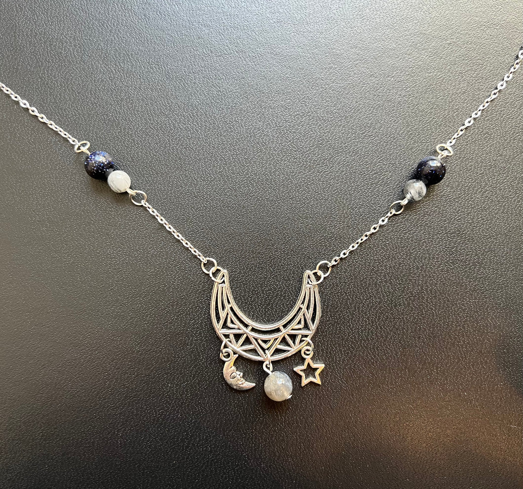 Moon Lit Evening Necklace - one of a kind*
