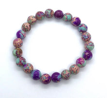 Load image into Gallery viewer, Dreams of the Ocean - Sea Sediment Jasper bracelet stack/set - aromatherapy
