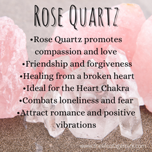Load image into Gallery viewer, 7.2” Love Life rose Quartz Bracelet - rose Quartz from Madagascar
