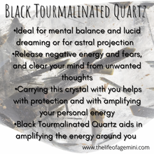 Load image into Gallery viewer, Balance and Peace Bracelet - Black Tourmalinated Quartz
