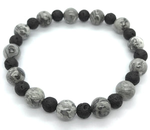 7.5” Clouds of Thought Bracelet- aromatherapy *only one made * limited*