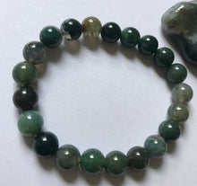 Load image into Gallery viewer, 6.9” Gaia Moss Agate bracelet *Limited* 6.6”
