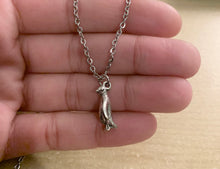 Load image into Gallery viewer, 3D Penguin Necklace - stainless steel necklace with penguin charm, spirit animal Necklace
