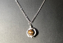 Load image into Gallery viewer, World of Stability Necklace - tigers eye stainless steel necklace
