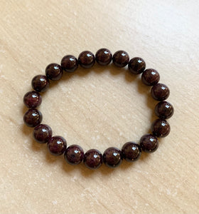 7.4” Garnet Queen stretchy crystal Bracelet *one left!*