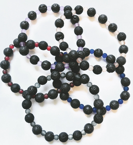 7” Set of 5 Lava Bead Bracelets- Aromatherapy beads 7”
