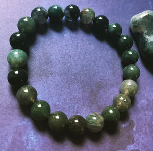 6.9” Gaia Moss Agate bracelet *Limited* 6.6”