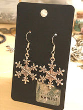 Load image into Gallery viewer, SNOWFLAKE HOLIDAY GIFT SET Sterling Silver Hooks

