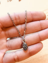Load image into Gallery viewer, Life of a Pinecone- Pinecone charm Necklace Stainless Steel chain
