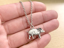 Load image into Gallery viewer, A Boars Life Necklace - stainless steel necklace with 2 sided boar charm

