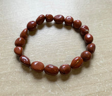 Load image into Gallery viewer, 7.1” Roots of Your Soul Bracelet 7.4” - Red Jasper nugget beads *only ONE left*
