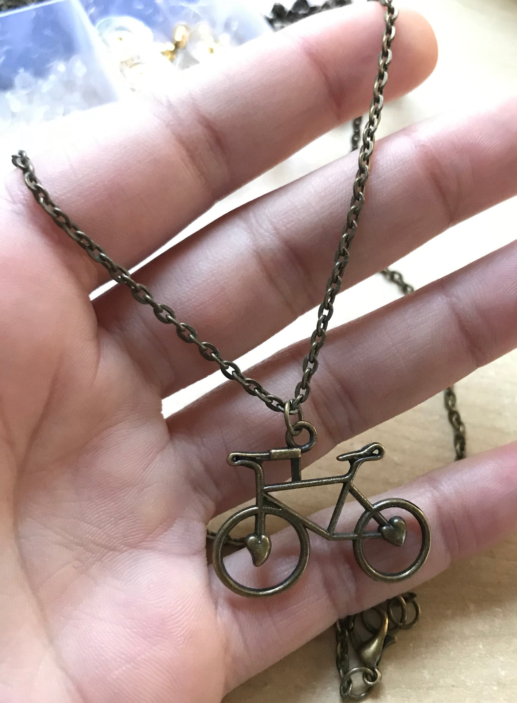 Cupid’s Bike Necklace