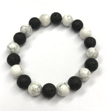 Load image into Gallery viewer, 6.6” Dreamland Bracelet- Aromatherapy and Howlite

