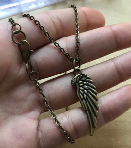 Wing It Necklace - bronze