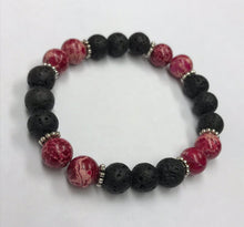 Load image into Gallery viewer, Regal Authority - Red Sea sediment Jasper with lava beads

