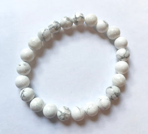 Peace and Relaxation bracelet - Howlite crystal