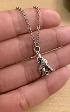 Load image into Gallery viewer, Wolf Spirit Animal Necklace - stainless steel chain with Howling wolf charm
